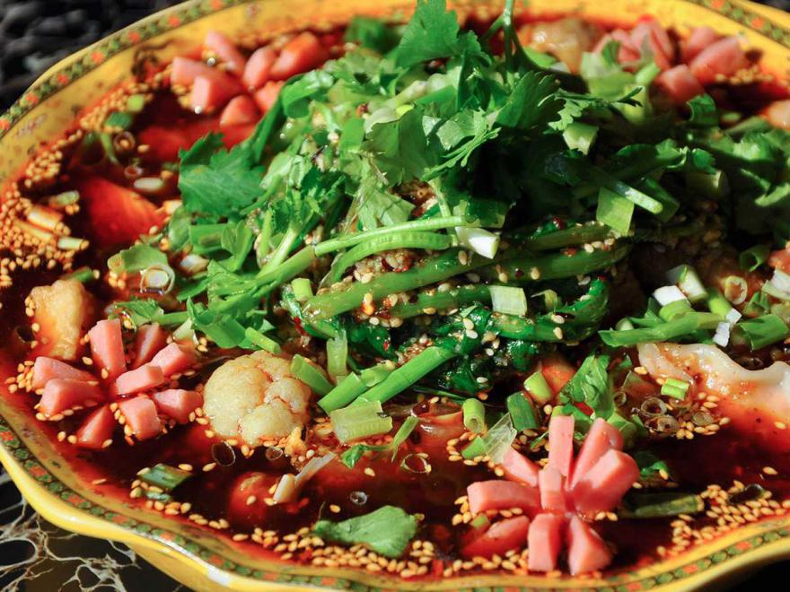 冒菜的製作程序，